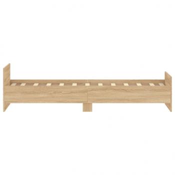 Bettgestell Sonoma-Eiche 75x190 cm Holzwerkstoff