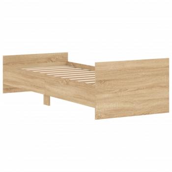 Bettgestell Sonoma-Eiche 75x190 cm Holzwerkstoff