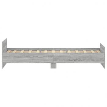 Bettgestell Grau Sonoma 90x200 cm Holzwerkstoff