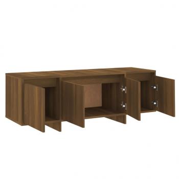 TV-Schrank Braun Eichen-Optik 120x30x40,5 cm Holzwerkstoff