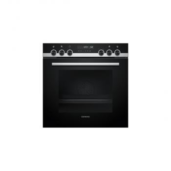 Siemens PQ521KB10 EEK: A Einbauherd-Set mit Glaskeramik-Kochfeld (HE578BBS0+ EA64RGNA1E), 60 cm breit, 71L, Backwagen, cookControl30, activeClean,3D Heißluft, schwarz