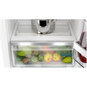 Siemens KI32LADD1 iQ500 Einbaukühlschrank mit Gefrierfach, Nischenhöhe 102,5 cm, 147 L, Flachscharnier, SoftClosing, Super Cooling, hyperFresh, weiß