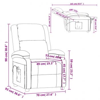 Relaxsessel Elektrisch Gelb Stoff