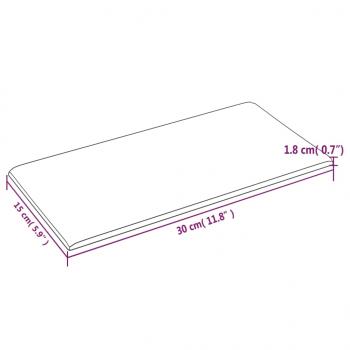 Wandpaneele 12 Stk. Lila 30x15 cm Stoff 0,54 m²