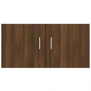 Wandschrank Braun Eichen-Optik 80x39x40 cm Holzwerkstoff