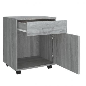 Rollschrank Grau Sonoma 45x38x54 cm Holzwerkstoff