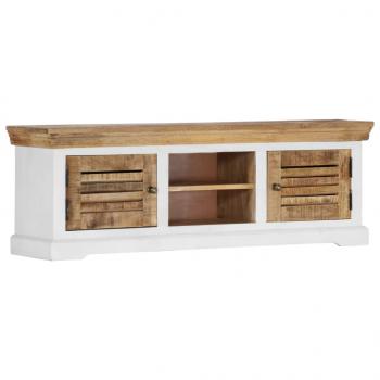 TV-Schrank 118 x 30 x 40 cm Massivholz Mango