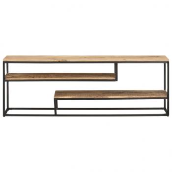 TV-Schrank 130x30x45 cm Raues Mangoholz