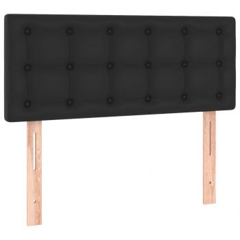 LED Kopfteil Schwarz 100x5x78/88 cm Kunstleder