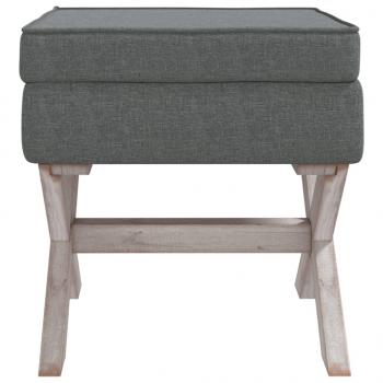 Hocker mit Stauraum Dunkelgrau 45x45x49 cm Stoff