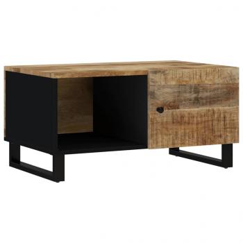 Couchtisch 80x50x40 cm Massivholz Mango & Holzwerkstoff