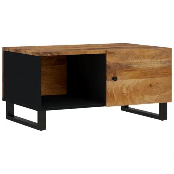 Couchtisch 80x50x40 cm Massivholz Mango & Holzwerkstoff