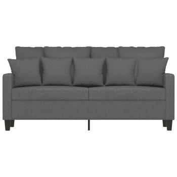 2-Sitzer-Sofa Dunkelgrau 140 cm Stoff