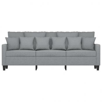 3-Sitzer-Sofa Hellgrau 180 cm Stoff