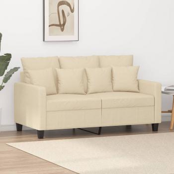 ARDEBO.de - 2-Sitzer-Sofa Creme 120 cm Stoff