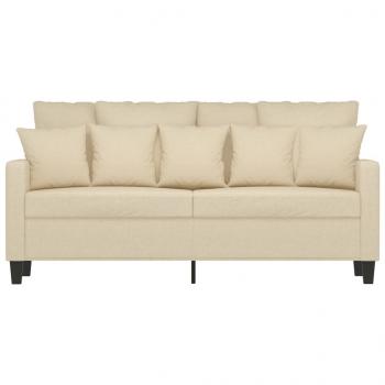 2-Sitzer-Sofa Creme 140 cm Stoff