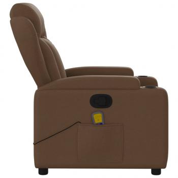 Massagesessel Braun Stoff