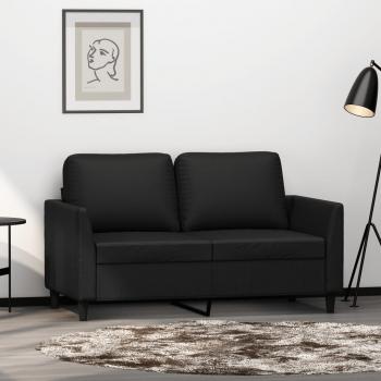 ARDEBO.de - 2-Sitzer-Sofa Schwarz 120 cm Kunstleder