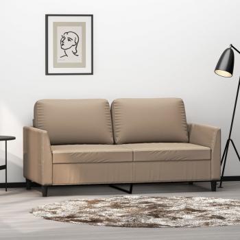 ARDEBO.de - 2-Sitzer-Sofa Cappuccino-Braun 140 cm Kunstleder