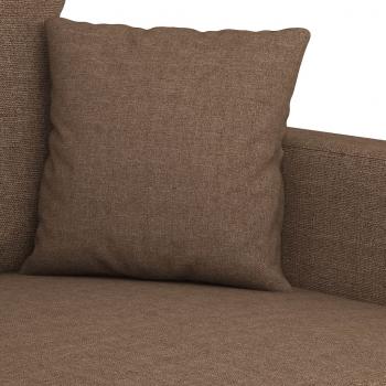 2-Sitzer-Sofa Braun 140 cm Stoff