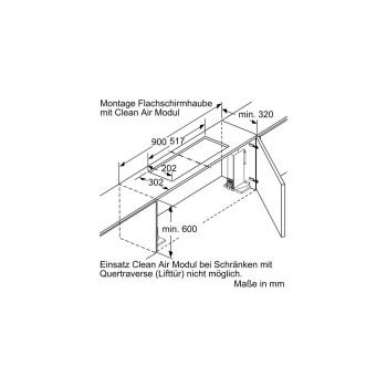 Neff Z51ITD1X1 Long Life Umluftset, extern