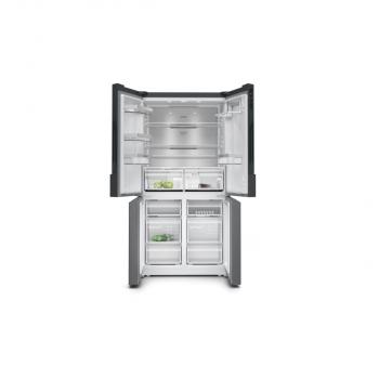 Siemens KF96NAXEA iQ300 Stand Kühl-Gefrierkombination, 91cm breit, 605L, NoFrost, French-Door, Home Connect, antifingerprint blackSteel