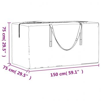 Weihnachtsbaumtaschen 2 Stk. Schwarz Polyethylen