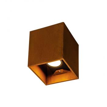 SLV RUSTY UP/DOWN Outdoor LED Wandaufbauleuchte, eckig, CCT switch 3000/4000K, rost (1004650)