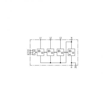 Dehn Kombi-Ableiter DVA EMOB 3P 255 FM, Typ 1+2+3 (900385)