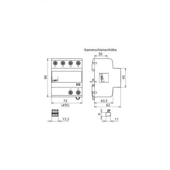 Dehn Kombi-Ableiter DVA EMOB 3P 255 FM, Typ 1+2+3 (900385)