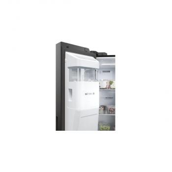 Haier HSW79F18DIPT Stand Side-by-Side Kombination, 90,5 cm breit, 601 L, NoFrost, Wasser-/und Eisspender, Wassertank, Urlaubsfunktion, Schnellkühlen, Schnellgefrieren, Slate black