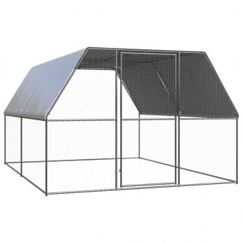 ARDEBO.de - Outdoor-Hühnerkäfig 3x4x2 m Verzinkter Stahl