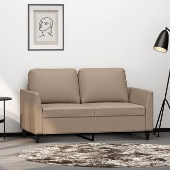 ARDEBO.de - 2-Sitzer-Sofa Cappuccino-Braun 120 cm Kunstleder