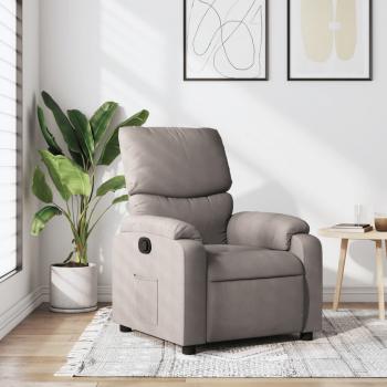 ARDEBO.de - Relaxsessel Taupe Stoff