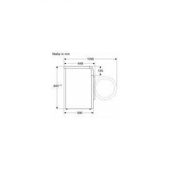 Bosch WGB256A40 Serie 8 10kg Frontlader Waschmaschine, 60 cm breit, 1600 U/Min, AquaStop, Dosierautomatik, Kindersicherung, Innenbeleuchtung, HomeConnect, weiß