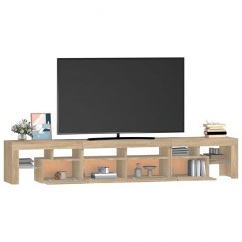 TV-Schrank mit LED-Leuchten Sonoma-Eiche 230x36,5x40 cm