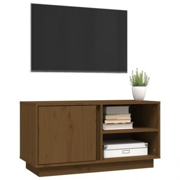 TV-Schrank Honigbraun 80x35x40,5 cm Massivholz Kiefer