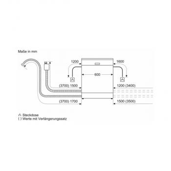 Siemens SN55YS00CE iQ500 Teilintegrierter Geschirrpüsler, 60 cm breit, 14 Maßgedecke, aquaStop, varioSchublade, Kindersicherung, Edelstahl