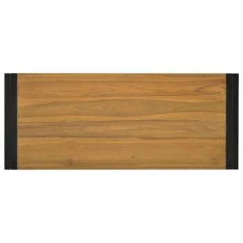 Wand-Badregal 110x45x35 cm Massivholz Teak