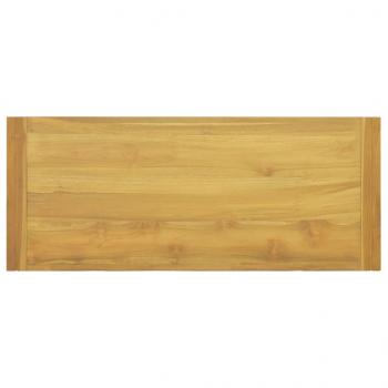 Wand-Badregal 110x45x35 cm Massivholz Teak