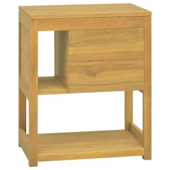 Badschrank 60x40x75 cm Massivholz Teak