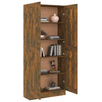 Bücherschrank Räuchereiche 82,5x30,5x185,5 cm Holzwerkstoff