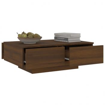 Couchtisch Braun Eichen-Optik 90x60x31 cm Holzwerkstoff