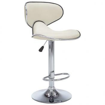 Barhocker 2 Stk. Creme Kunstleder