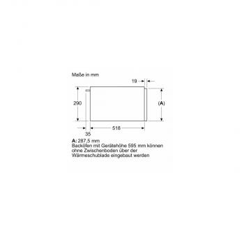 Siemens BI710D1B1 iQ700 Wärmeschublade, 59,4 cm breit, bis 40 Teller, schwarz