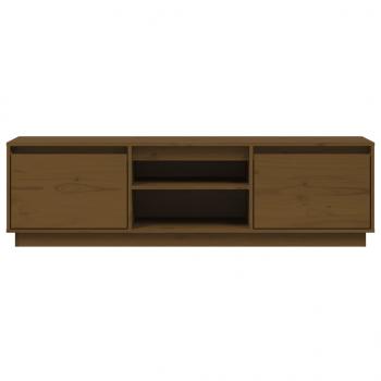 TV-Schrank Honigbraun 140x35x40 cm Massivholz Kiefer