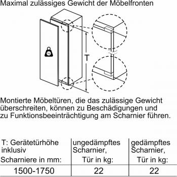 Neff GI7813CE0 N70 Einbau-Gefrierschrank, Nischenhöhe: 178 cm, 212 L, No Frost, Festtürtechnik, Vario Zone, Soft Close