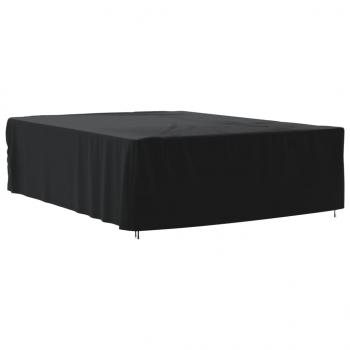 ARDEBO.de - Gartenmöbel-Abdeckung Schwarz 350x260x90 cm 420D Oxford