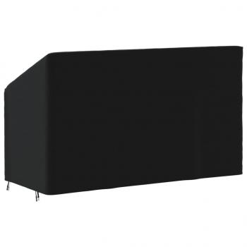 Abdeckung für 3-Sitzer-Bank Schwarz 165x70x65/94 cm 420D Oxford