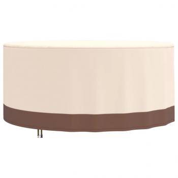 ARDEBO.de - Gartenmöbel-Abdeckung Rund Beige Ø 183x71 cm 600D Oxford